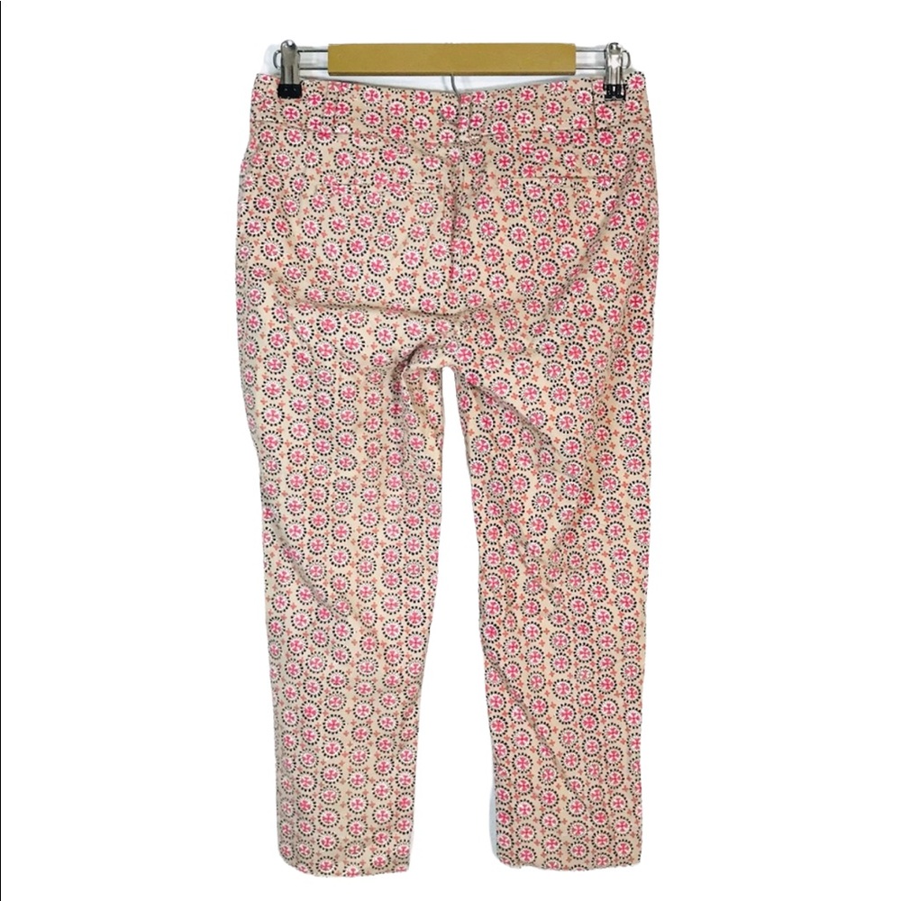 NWOT Loft Riviera Julie Crop Straight Leg Pants Pink Floral 0P - Picture 2 of 4